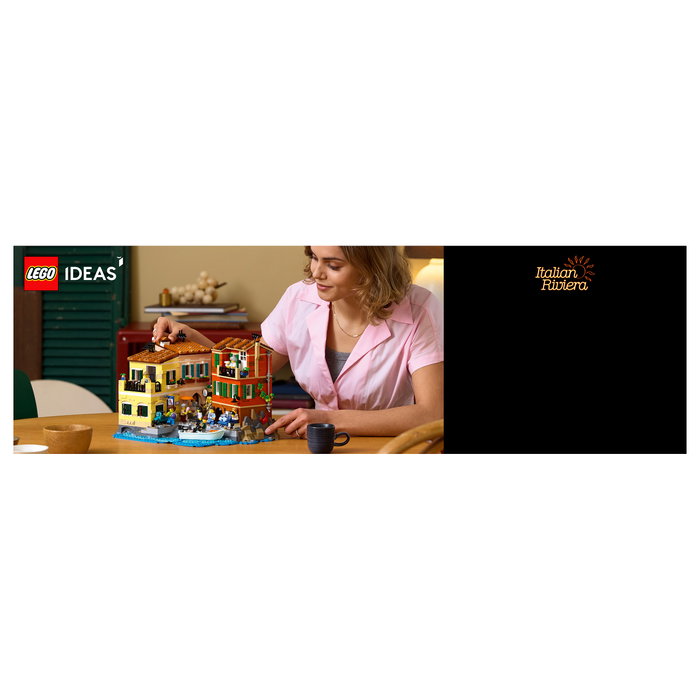 LEGO Ideas 21359 La Riviera Italiana Juego de Construcción 3251 Piezas para Adultos 18+ Años Multicolor