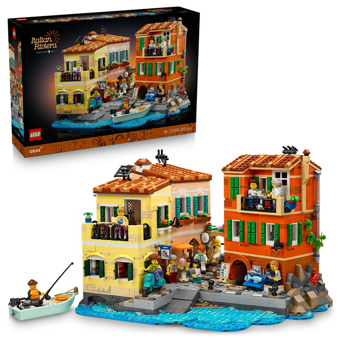 LEGO Ideas 21359 La Riviera Italiana Juego de Construcción 3251 Piezas para Adultos 18+ Años Multicolor
