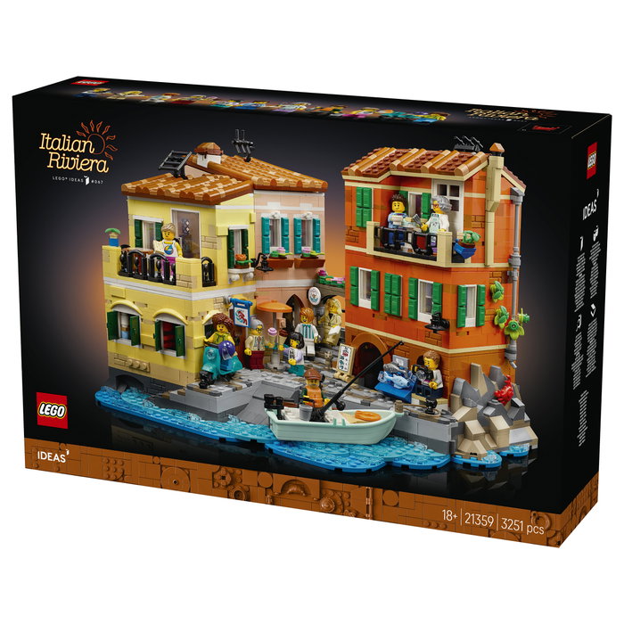 LEGO Ideas 21359 La Riviera Italiana Juego de Construcción 3251 Piezas para Adultos 18+ Años Multicolor