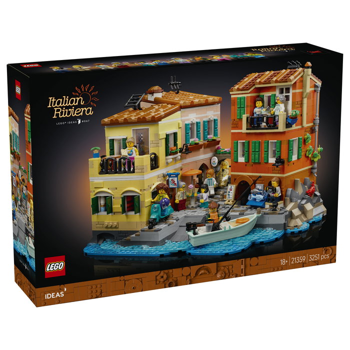 LEGO Ideas 21359 La Riviera Italiana Juego de Construcción 3251 Piezas para Adultos 18+ Años Multicolor