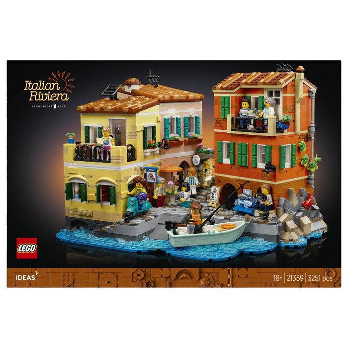 LEGO Ideas 21359 La Riviera Italiana Juego de Construcción 3251 Piezas para Adultos 18+ Años Multicolor