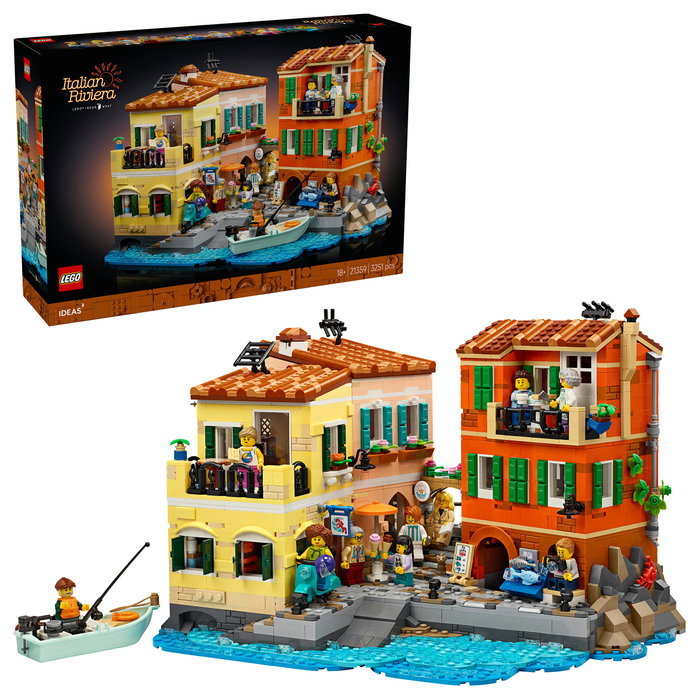 LEGO Ideas 21359 La Riviera Italiana Juego de Construcción 3251 Piezas para Adultos 18+ Años Multicolor