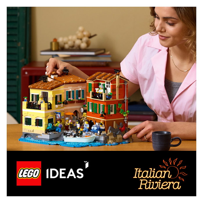 LEGO Ideas 21359 La Riviera Italiana Juego de Construcción 3251 Piezas para Adultos 18+ Años Multicolor