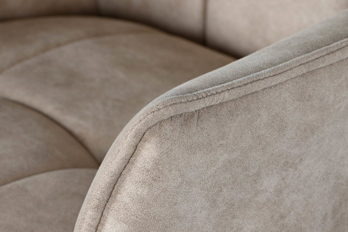 DKD Home Decor Taburete Beige Negro Microfibra Metal 60 x 107 x 59 cm
