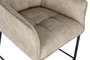 DKD Home Decor Taburete Beige Negro Microfibra Metal 60 x 107 x 59 cm