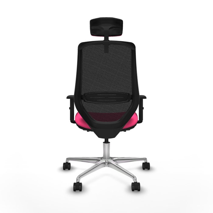 PIQUERAS Y CRESPO Silla de oficina Mardos con mecanismo Sincro/Traslack Rosa y Negro