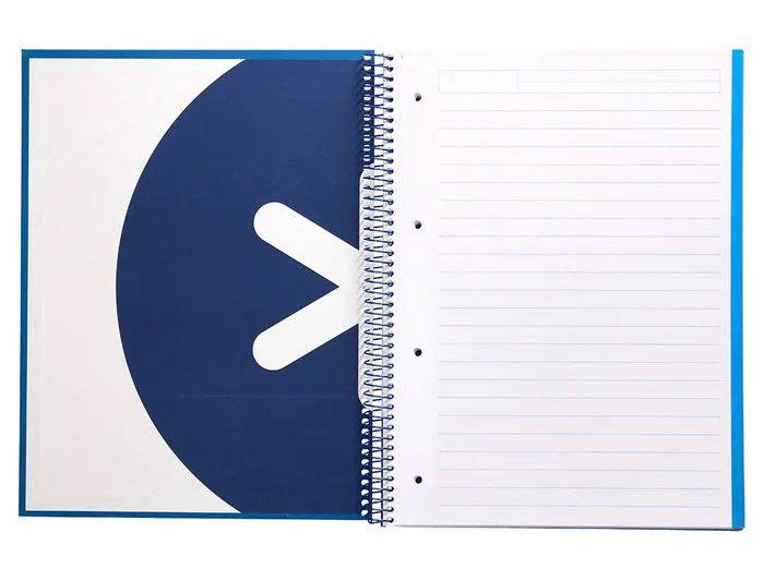 Antartik Cuaderno espiral A4 120 hojas tapa forrada azul oscuro Antartik Cuaderno espiral A4 120 hojas tapa forrada azul oscuro