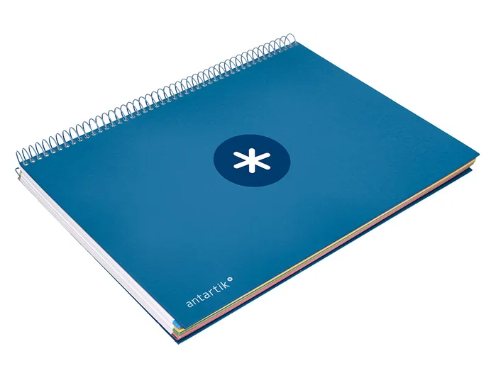 Antartik Cuaderno espiral A4 120 hojas tapa forrada azul oscuro Antartik Cuaderno espiral A4 120 hojas tapa forrada azul oscuro