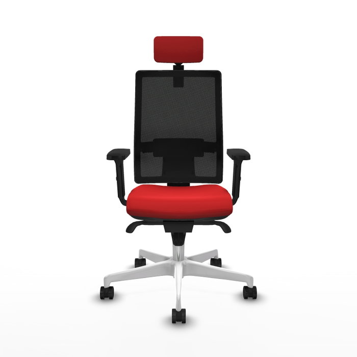 PIQUERAS Y CRESPO Silla de oficina Horna con mecanismo Sincro, Rojo y Negro PIQUERAS Y CRESPO Silla de oficina Horna con mecanismo Sincro, Rojo y Negro