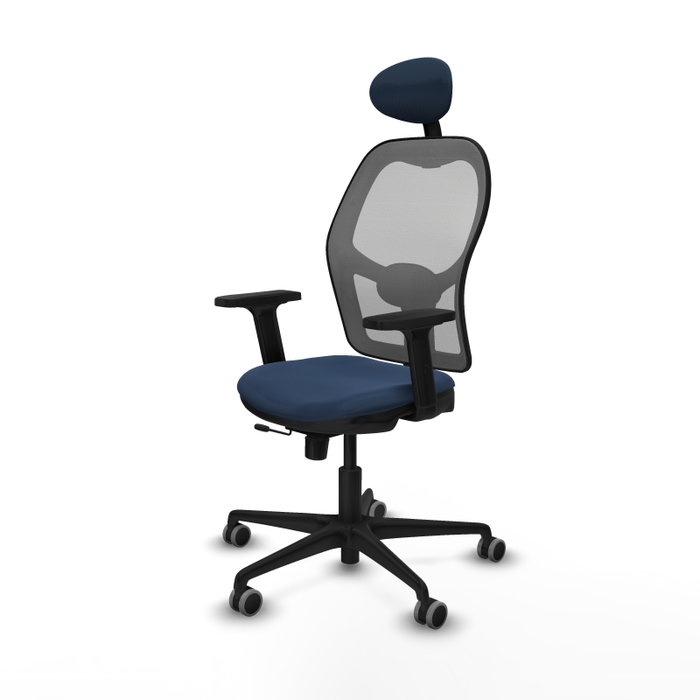 PIQUERAS Y CRESPO Silla de oficina Jorquera con Mecanismo Sincro/Traslack Azul Marino y Gris PIQUERAS Y CRESPO Silla de oficina Jorquera con Mecanismo Sincro/Traslack Azul Marino y Gris