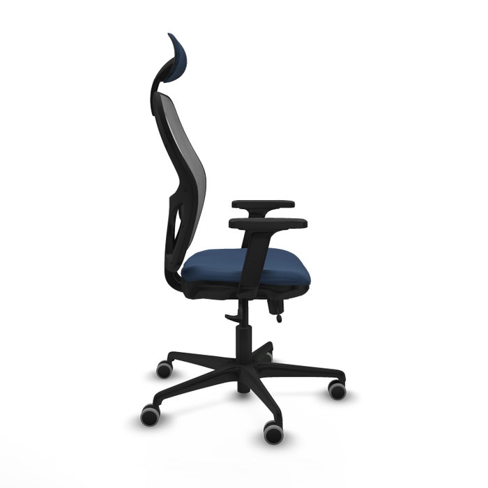 PIQUERAS Y CRESPO Silla de oficina Jorquera con Mecanismo Sincro/Traslack Azul Marino y Gris PIQUERAS Y CRESPO Silla de oficina Jorquera con Mecanismo Sincro/Traslack Azul Marino y Gris