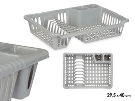 Kinvara Escurreplatos Pequeño Gris 40 x 29.5 x 8 cm (Set de 24)