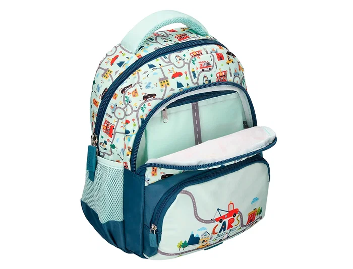 Liderpapel Mochila Multibolsillo Infantil Azul Cars 350x110x270 mm Liderpapel Mochila Multibolsillo Infantil Azul Cars 350x110x270 mm