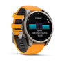 Garmin Reloj Inteligente fenix 8 Sapphire Titanium 010-02904-11 Gris/Naranja, GPS, Multideporte, Salud, Música, Pagos Garmin Pay