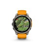 Garmin Reloj Inteligente fenix 8 Sapphire Titanium 010-02904-11 Gris/Naranja, GPS, Multideporte, Salud, Música, Pagos Garmin Pay