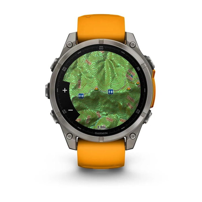 Garmin Reloj Inteligente fenix 8 Sapphire Titanium 010-02904-11 Gris/Naranja, GPS, Multideporte, Salud, Música, Pagos Garmin Pay Garmin Reloj Inteligente fenix 8 Sapphire Titanium 010-02904-11 Gris/Naranja, GPS, Multideporte, Salud, Música, Pagos Garmin Pay