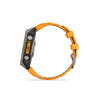 Garmin Reloj Inteligente fenix 8 Sapphire Titanium 010-02904-11 Gris/Naranja, GPS, Multideporte, Salud, Música, Pagos Garmin Pay
