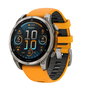 Garmin Reloj Inteligente fenix 8 Sapphire Titanium 010-02904-11 Gris/Naranja, GPS, Multideporte, Salud, Música, Pagos Garmin Pay