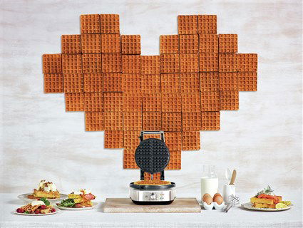 Sage SWM520BSS4EEU1 Gofrera Clásica Circular The No-Mess Waffle Acero Inox Cepillado