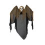 Calavera Decorativa Colgante Gigante 130 cm Con Capucha Negra Y Efectos Sonoros