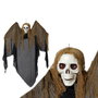 Calavera Decorativa Colgante Gigante 130 cm Con Capucha Negra Y Efectos Sonoros