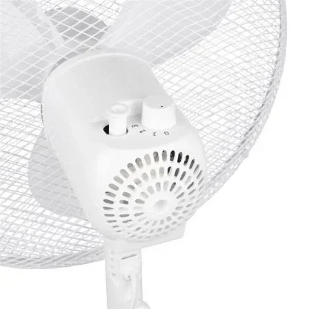 Tristar VE-5757 Ventilador de Pie 45W, 3 Aspas 40cm, 3 Velocidades, Oscilante 85°, Altura Ajustable 85-120cm, Blanco