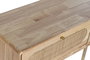 DKD Home Decor Consola Natural 30 x 78 x 100 cm Rubberwood Ratan Metal