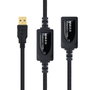 Nanocable 10.01.0213 Cable Prolongador USB 2.0 Macho a Hembra 15m Negro
