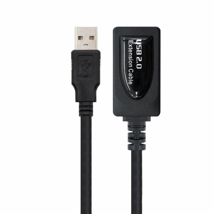 Nanocable 10.01.0213 Cable Prolongador USB 2.0 Macho a Hembra 15m Negro