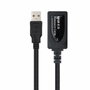 Nanocable 10.01.0213 Cable Prolongador USB 2.0 Macho a Hembra 15m Negro