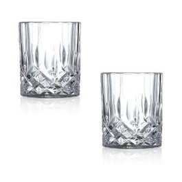 Hermia Set de Copas de Whisky de Vidrio Transparente - 2 Piezas