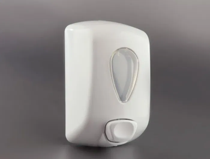 Dahi Dispensador Gel Lavamanos ABS Blanco Antigoteo Cierre Llave Capacidad 0.9L Medidas 210x128x90 mm