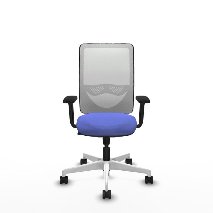 PIQUERAS Y CRESPO Silla de oficina Zulema con mecanismo Sincro, Azul claro y Blanco PIQUERAS Y CRESPO Silla de oficina Zulema con mecanismo Sincro, Azul claro y Blanco