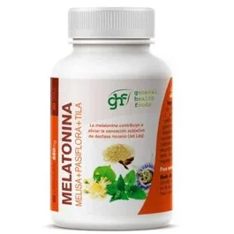 GHF Melatonina 650 mg con Melisa, Pasiflora y Tila - 60 Cápsulas
