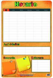 Lamina Escolar Erik Pvc 40X59,5 Didactica Horario Escolar