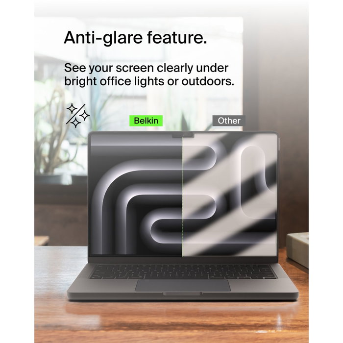 Belkin ScreenForce TruePrivacy Filtro de Privacidad para MacBook Pro 16, 16.2 Pulgadas, Negro