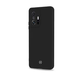 Celly CROMO982BK Funda para Xiaomi 11T Pro, 16.9 cm (6.67"), Negro, Resistente a Golpes, Microfibra, Silicona y TPU