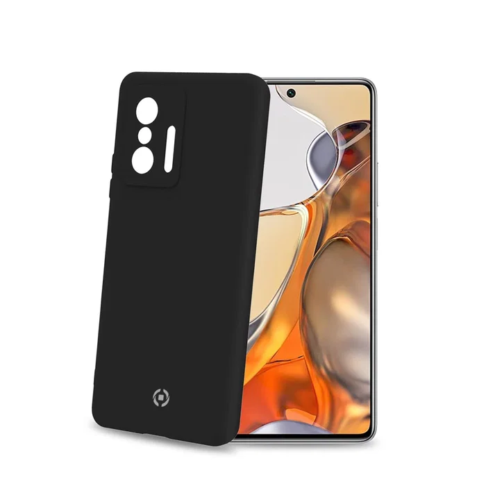 Celly CROMO982BK Funda para Xiaomi 11T Pro, 16.9 cm (6.67"), Negro, Resistente a Golpes, Microfibra, Silicona y TPU