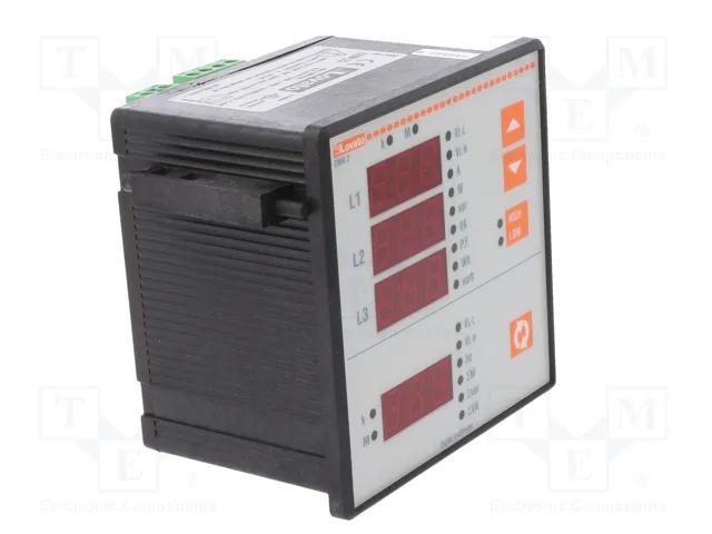 LOVATO ELECTRIC Medidor de parámetros de red digital para panel con LED