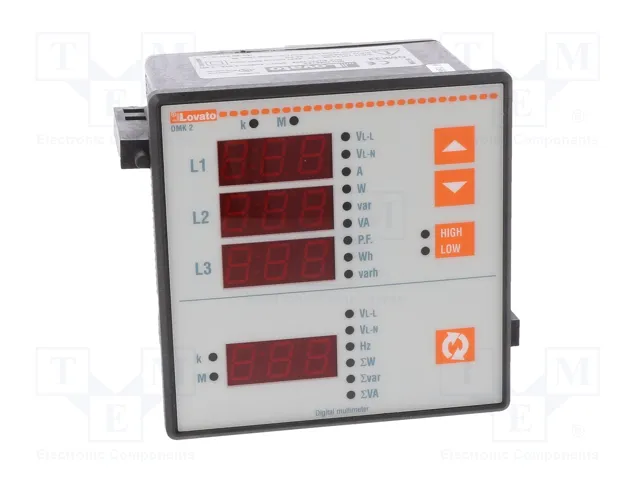 LOVATO ELECTRIC Medidor de parámetros de red digital para panel con LED