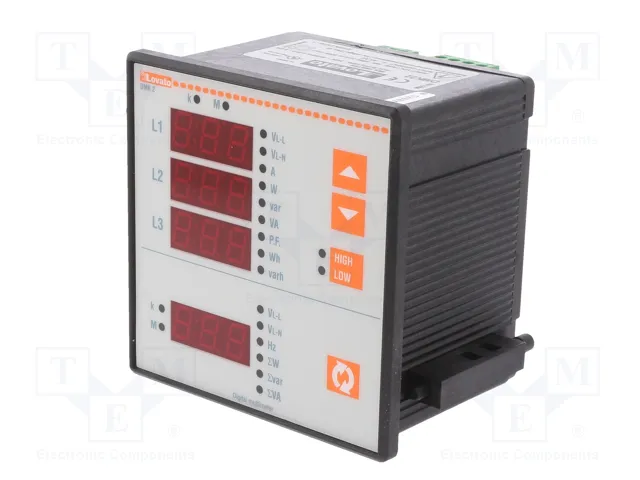 LOVATO ELECTRIC Medidor de parámetros de red digital para panel con LED