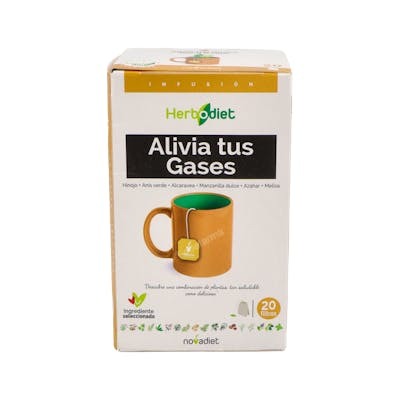 NOVADIET Herbodiet Alivia Tus Gases 20 bolsitas filtro