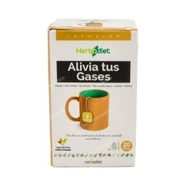 Novadiet Herbodiet Infusión Alivia Tus Gases, Apoyo Digestivo, 20 Filtros