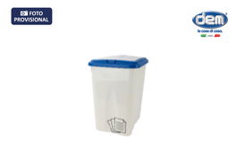 Inde Cubo Basura C/Tapa Azul 21L - 32.3x24.7x41 cm (4 Unidades)
