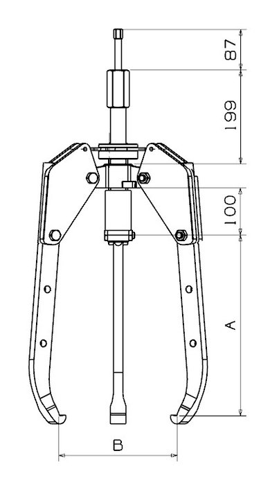 Extractor Hidráulico Autocentrante Forza 265X425
