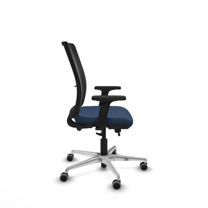 PIQUERAS Y CRESPO Silla de oficina Haches Azul marino y Negro