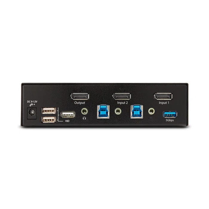 StarTech.com KVM Switch DisplayPort 1.4 de 2 Puertos - 8K 60Hz / 4K 144Hz - 2x USB 3.0, 4x USB 2.0 - 2-Port 8K KVM-Switch