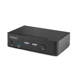 StarTech.com KVM Switch DisplayPort 1.4 de 2 Puertos - 8K 60Hz / 4K 144Hz - 2x USB 3.0, 4x USB 2.0 - 2-Port 8K KVM-Switch