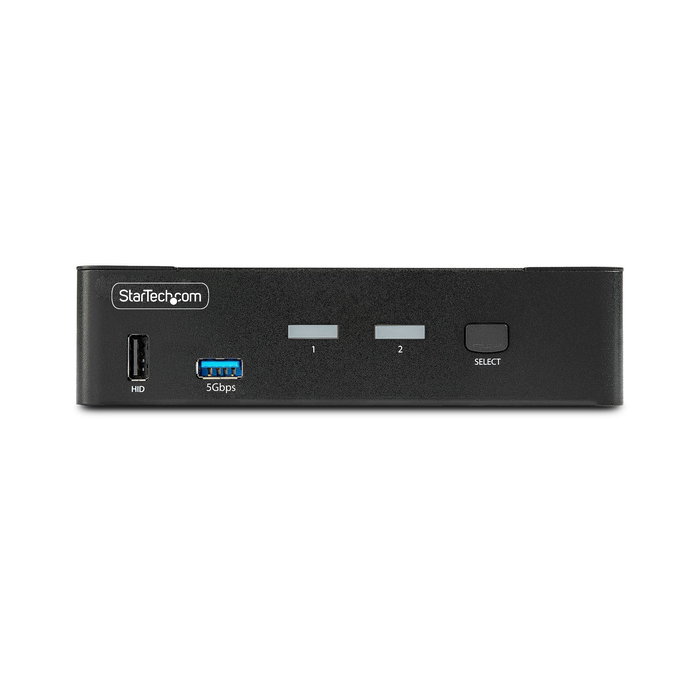 StarTech.com KVM Switch DisplayPort 1.4 de 2 Puertos - 8K 60Hz / 4K 144Hz - 2x USB 3.0, 4x USB 2.0 - 2-Port 8K KVM-Switch