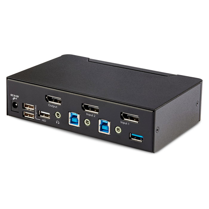 StarTech.com Switch KVM DisplayPort de 2 Puertos 8K60/4K144 Negro StarTech.com Switch KVM DisplayPort de 2 Puertos 8K60/4K144 Negro